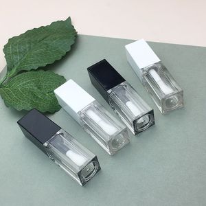 Chứng Khoán Quảng Trường Nhãn Hiệu Riêng Lip Gloss 5Ml Lipgloss Ống Với Nắp Tròn Lip Balm <span class=keywords><strong>Container</strong></span> Rỗng Vàng Bạc Đen Trắng Lip - Product Image 5