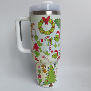 Nuovo Halloween <span class=keywords><strong>Grinch</strong></span> acciaio inossidabile 40oz <span class=keywords><strong>tazza</strong></span> isolata sottovuoto - Product Image 5