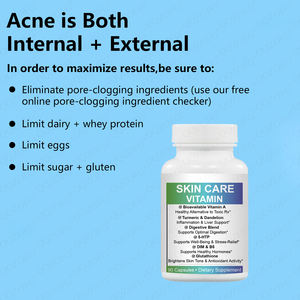 วิตามินบำรุงผิวแบบแคปซูล แบรนด์ส่วนตัว อาหารเสริมลด<span class=keywords><strong>สิว</strong></span>จากธรรมชาติ อาหารเสริม DIM สารต้านอนุมูลอิสระ 30 ครั้ง 90 แคปซูล - Product Image 4