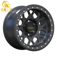Jante tout-terrain Fanxin Mesh Spoke True Beadlock 16 17 18 pouces Noir mat 6x135 8x170 pour Toyota Tacoma Chevrolet Silverado