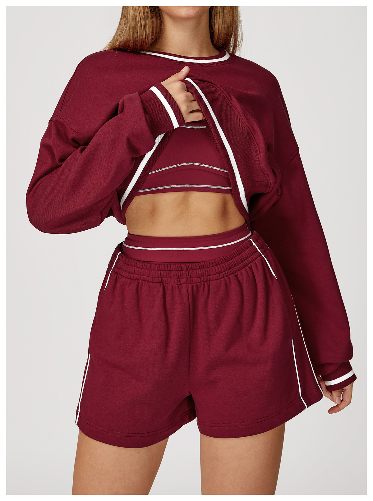 Pockets High-Waist Activewear Pants: fabric, pocket and construction detail