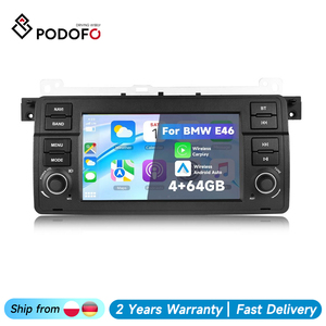 Radio para Auto Podofo Qualcomm 8 Núcleos 7'' 4+64G para BMW Serie 3 E46 1998-2006, CarPlay, Android Auto, GPS, WiFi, RDS, DSP, Ventilador de Refrigeración, Alta Calidad - Product Image 1