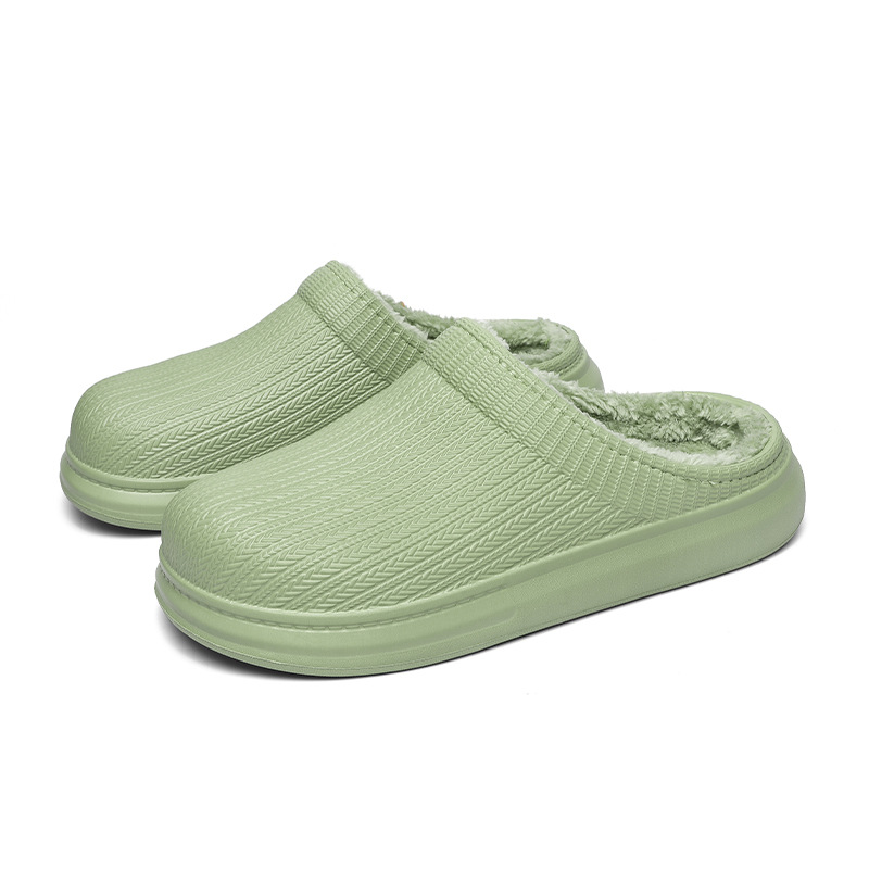 Women's Lined Clogs Winter Slippers Home House Shoes Warm Plush Lining Garden Clogs Outdoor Indoor Mules