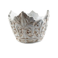 Pot de fleurs personnalisé style européen au design classique, en ciment durable, pour le sol ou le bureau – Offre spéciale