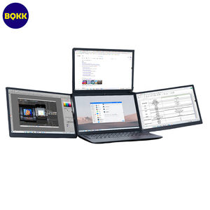 1080P FHD 13 pouces double Quad écran moniteur <span class=keywords><strong>Triple</strong></span> Extender <span class=keywords><strong>PC</strong></span> affichage <span class=keywords><strong>Portable</strong></span> pliable support moniteur de jeu intelligent - Product Image 1