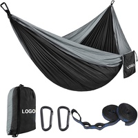 Low MOQ Leichte Fallschirm-Hängematte Nylon Outdoor Camping Hängematte mit Seil Baum gurten
