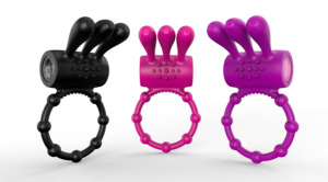 Anillo Vibrador de Silicona para Parejas RE033, Estimulador con Múltiples Patrones - Product Image 3