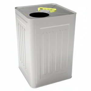 Square <b>Tin</b> Can 18 lt Margarine Container 232 x 232 x 348 mm - Product Image 2