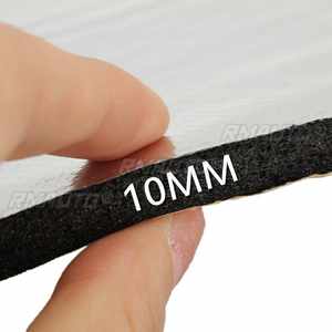 Tapis isolant phonique et thermique en mousse d'aluminium argenté et noir 10mm 6mm pour pare-feu de voiture - Product Image 5