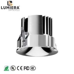 Faretto <span class=keywords><strong>LED</strong></span> Moderno 12W Luce Calda 3000K Struttura in Alluminio Dorato Funzione Antiriflesso Grado di Protezione IP44 Faretto da Interno per Soggiorno - Product Image 2