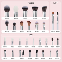 HMU Large Stock Expédition Rapide Votre Propre Marque Meilleure Qualité Pinceau de Maquillage Professionnel Kit de Pinceaux Maquillage Marque Privée Avec Sac Ceinture