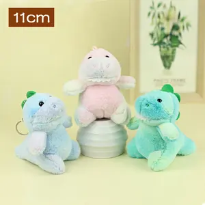 Free Sample Custom OEM Cute Soft Plush Dragon Keychain Dinosaur Keyring Wholesale Stuffed Animal Kids Cartoon Mini Plush Dragon