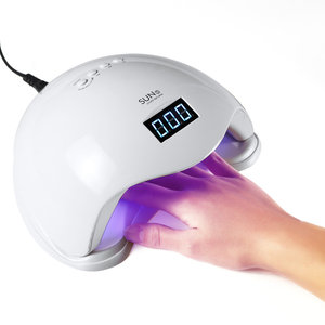 Venta caliente 48W SUN 5 LED Salon Secador de uñas con máquina dual Geles de curado rápido de bajo calor Suministro eléctrico de plástico blanco - Product Image 1