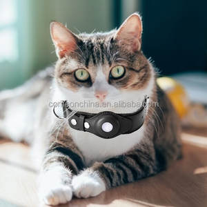 ที่ใส่ป้ายอากาศหนังพรีเมี่ยมคุณภาพสูงปลอกคอสุนัขกันน้ำได้สำหรับสุนัขตัวเล็กป้องกันการสูญเสีย airtag ปลอกคอสุนัข - Product Image 5