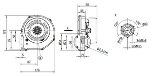 Ventilador Original Alemán Importado Rg130/Naranja 230v56w - Product Image 2