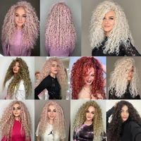 Jessica Hair Deep Wavy Twist Crochet Synthétique Crochet Tresses Ombre BlondeHaute Température Fibre Tressage Air Curl Cheveux En Vrac