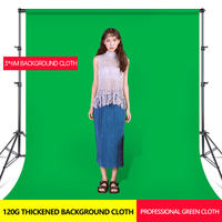 Backdrop Fotografi Studio Portabel Grosir 3*6m, Bahan Kain Kertas Tebal dengan Cetakan Potongan Biru Hitam Abu-abu Hijau