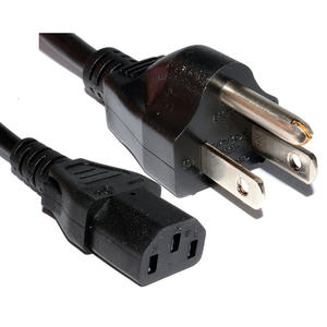 10A 125V 6フィート NEMA 5-15P - IEC 60320 C13 3ピン標準プリンター電源コードケーブル - Product Image 1