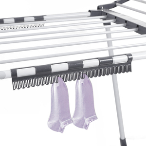 Séchoir à linge pliable portable sur roulettes pour camping-car, appartement, dortoir, usage double pièce, gain de place, <span class=keywords><strong>support</strong></span> OEM - Product Image 5