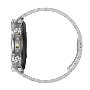 สมาร์ทวอทช์ AK106 พร้อมฟังก์ชั่นโทรผ่านบลูทูธ ไฟฉาย LED สายสแตนเลส แบตเตอรี่ 1400mAh กันน้ำระดับ IP68 รองรับอีเมล สำหรับผู้ชาย เหมาะสำหรับกิจกรรมกลางแจ้ง - Product Image 5