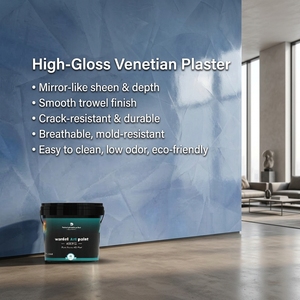 Pintura de Yeso Veneciano, Revestimiento de Pared de Yeso Pulido, Efecto Mármol, Acabado Decorativo de Yeso para Paredes Interiores - Product Image 4