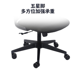 Silla de oficina Hewei IC-171W-2, malla negra, respaldo ergonómico con reposabrazos de esponja, altura ajustable, giratoria, para uso en oficina. - Product Image 4