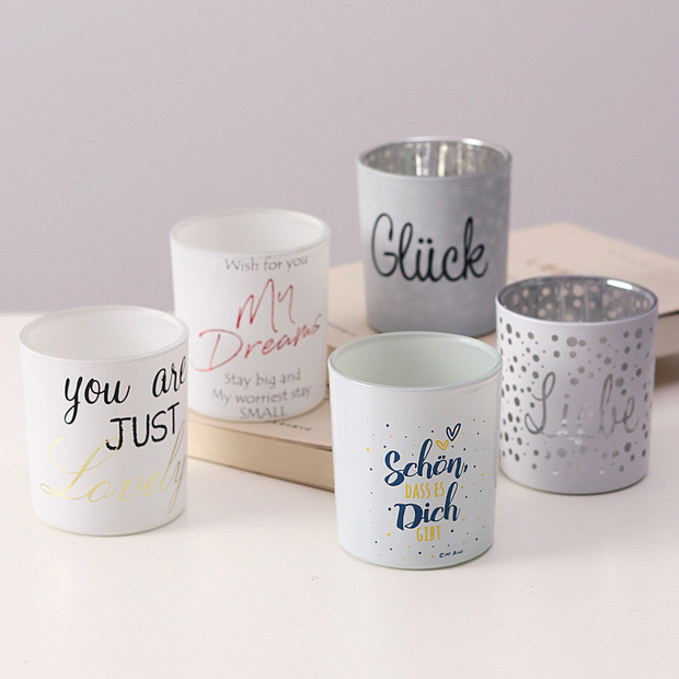 Wholesale Multi-color DIY Soy Wax Container Glass Candle Holders Lanterns And Jars With Bamboo Wood Metal Lids