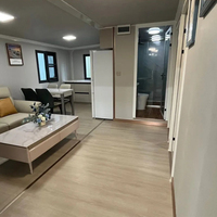 Maison conteneur préfabriquée moderne et mobile de 20 pieds, extensible, 3 chambres, en acier léger, portable, avec salle de bain, cuisine, pour hôtel/bureau