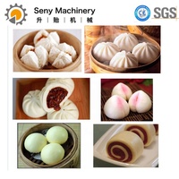 Machine automatique de fabrication de baozi, bao pau, bau pow, pains farcis à la vapeur
