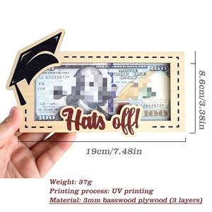 Muestra gratis Celebración de graduación Titular de regalo <span class=keywords><strong>en</strong></span> efectivo Sobre de <span class=keywords><strong>dinero</strong></span> de cumpleaños Día DE LA MADRE Sobre de regalo de madera - Product Image 2