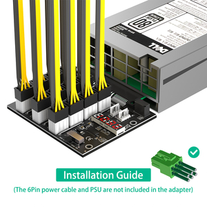 Phiên bản nâng cấp Bảng mạch đột phá ATX 12x 6Pin có đèn LED flash cho bộ nguồn thương hiệu Dell và BTC Minin - Product Image 4