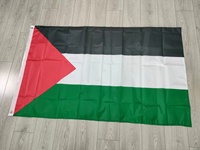 Drapeau national palestinien en polyester 90*150cm, vente en gros, bannière de la Palestine, drapeau palestinien