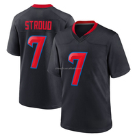 Vente en gros de maillots de football américain brodés Houston Texan, bleu marine # 51 Will Anderson Jr. # 7 C.J. Stroud # Maillot de football Lassiter 3