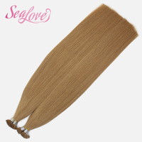 Extensions de cheveux 100% Remy naturels à pointe K, cheveux vierges avec cuticules intactes, extensions à pointe plate à la kératine