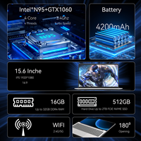 Nuovo Laptop da Gaming 15.6" con GTX 1060-6GB, Doppia Scheda Grafica Dedicata, Quad Core Intel, Tastiera Inglese, SSD, Windows 10
