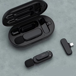 Microphone USB Lavalier sans fil 2.4G en direct largement compatible avec les conférences téléphoniques avec connecteur de type C - Product Image 6