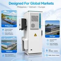 Sistema de Almacenamiento de Energía Solar de 50kw 55kw 100kwp, Comercial e Industrial, Baterías Lifepo4 de 50kwh 112kwh 314ah con Refrigeración por Aire