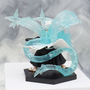 XRH Anime Figure 10cm Bleach <span class=keywords><strong>Kuchiki</strong></span> Byakuya Hitsugaya Toushirou Acrylique Porte-clés Décoration PVC Action Collection Jouet Enfants Poupée - Product Image 4