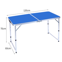 Table à manger et chaise en aluminium portable ensemble rectangulaire pliant Camping extérieur valise tables de pique-nique