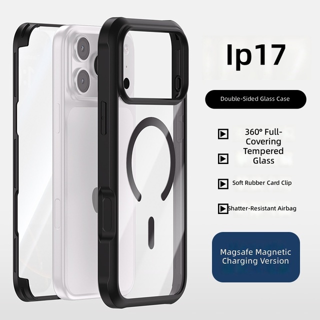 Iphone Case With Tempered Glass Iphones 15 Plus 16 Pro Max Iphone 17 Pro Max Iphone 18 Pro Max Magnetic Phone Case Accessories