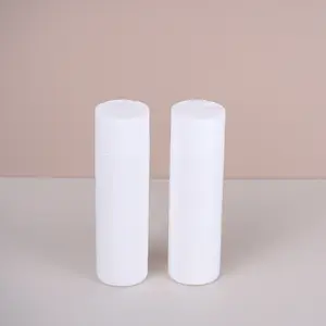 Garrafa de loção personalizada 100ml 150ml 200ml 250ml 300ml cilindro branco plástico HDPE shampoo garrafa tampa de pressão com trava