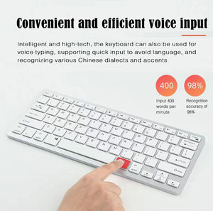 Clavier sans fil ergonomique Bluetooth AI intelligent avec disposition nordique suédoise personnalisée Azerty Qwerty pour Surface Pro - Product Image 3