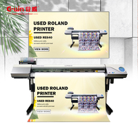 Impresora de Inyección de Tinta Automática Eco-Solvente Roland RE640 de 1.6m, Plotter Usado, Impresión de Etiquetas en Material Flexible CMYK, Cabezal de Impresión DX7