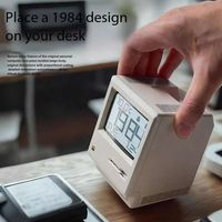 Réveil numérique multifonctionnel pour étudiants, compagnon de sommeil, calendrier numérique, transparent, rechargeable, LED à intensité variable, réveil nocturne