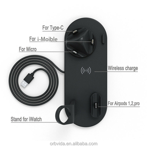 Dok pengisi daya nirkabel cepat 3 in 1, dudukan pengisi daya untuk <span class=keywords><strong>iPhone</strong></span> - Product Image 2