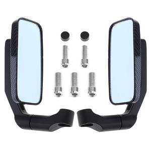Espejos Retrovisores Laterales Universales Cuadrados con Cristal Azul para ATV, Moto y Bicicleta, Precio de Fábrica - Product Image 4