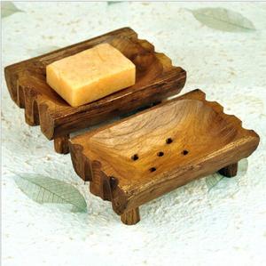 Natural Wooden Soap Dishes Natural Retro Wood Soap Tray Holder Storage Soap Rack Plate Box Container