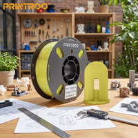 Filament PETG PRINTROO 1,75 mm 1 kg Jaune dégradé Haute précision Sans enchevêtrement Enroulement soigné Compatible FDM pour impression 3D