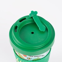 Tazas de Fibra de Bambú Reutilizables con Logotipo Personalizado Ecológicas al por Mayor, Tazas para Bebidas de Café, Taza de Viaje con Tapa y Funda de Silicona