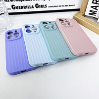 Coque de téléphone en silicone liquide mat à motif animal pour 16 Pro et 16 avec protection coussin d'air